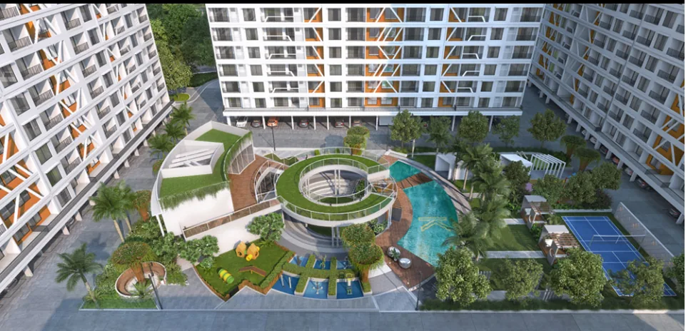 Amenity Podium Deck at K Shire, Punawale, Pune